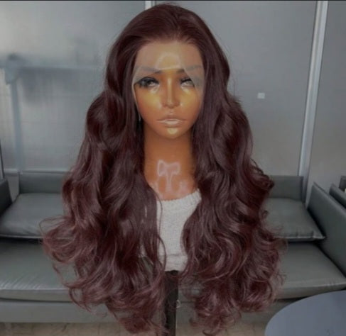 Long Body Wave Glueless Kanekalon Wig(human blend)