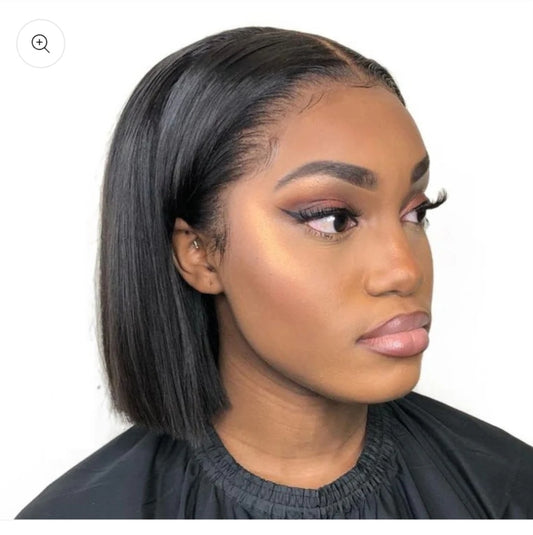 8Inch Brazilian Full Frontal Short Bob Wig